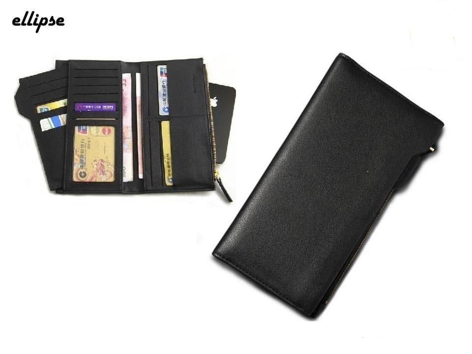 Leather Wallet For Men & Women محفظة جلد طويلة  حريمي